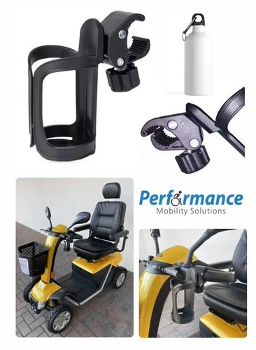 Mobility scooter clamp - scooter, on